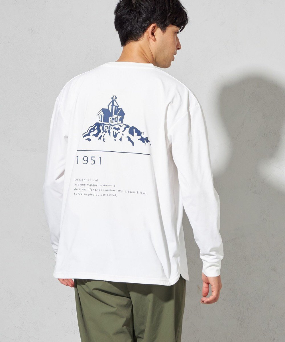 【シェアパーク/SHARE PARK / MEN】の【UNISEX】吸水速乾 LMCバックプリントロングスリーブTシャツ(L・XLサイズ) インテリア・キッズ・メンズ・レディースファッション・服の通販 founy(ファニー) 　ファッション　Fashion　レディースファッション　WOMEN　トップス・カットソー　Tops/Tshirt　シャツ/ブラウス　Shirts/Blouses　ロング / Tシャツ　T-Shirts　カットソー　Cut and Sewn　ユニセックス　Unisex　カットソー　Cut And Sew　吸水　Water Absorption　A/W・秋冬　Aw・Autumn/Winter・Fw・Fall-Winter　ホワイト|ID: prp329100004475421 ipo3291000000031990262