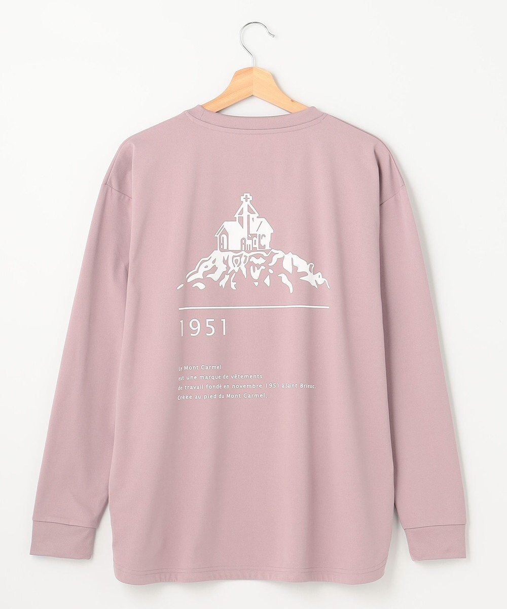 【シェアパーク/SHARE PARK / MEN】の【UNISEX】吸水速乾 LMCバックプリントロングスリーブTシャツ(L・XLサイズ) インテリア・キッズ・メンズ・レディースファッション・服の通販 founy(ファニー) 　ファッション　Fashion　レディースファッション　WOMEN　トップス・カットソー　Tops/Tshirt　シャツ/ブラウス　Shirts/Blouses　ロング / Tシャツ　T-Shirts　カットソー　Cut and Sewn　ユニセックス　Unisex　カットソー　Cut And Sew　吸水　Water Absorption　A/W・秋冬　Aw・Autumn/Winter・Fw・Fall-Winter　スモーキーピンク|ID: prp329100004475421 ipo3291000000031990265