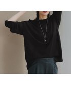 【ティアクラッセ/Tiaclasse】の【洗える】シアープルオーバーニット ブラック|ID: prp329100004475468 ipo3291000000031942363