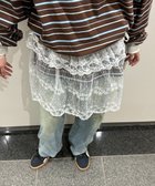 【ウィゴー/WEGO】のレースリボンラップスカート ホワイト|ID: prp329100004475633 ipo3291000000031834433