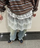 【ウィゴー/WEGO】のレースリボンラップスカート ホワイト|ID: prp329100004475633 ipo3291000000032265493