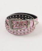 【ウィゴー/WEGO】のLビジューバックルラメスタッズベルト ライトピンク|ID: prp329100004475642 ipo3291000000031834448