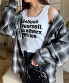 【ウィゴー/WEGO】の【カップ付きインナー】グラフィックカップ付きリブタンク 柄1|ID: prp329100004475673 ipo3291000000032589096