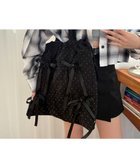 【ウィゴー/WEGO】のドロストリボンギャザートート ブラックその他|ID: prp329100004475703 ipo3291000000032265644
