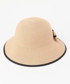 【エニィ スィス/any SiS】の【UVカット・洗える】リボンブレード ハット ナチュラル×ブラック|ID: prp329100004475727 ipo3291000000034308436