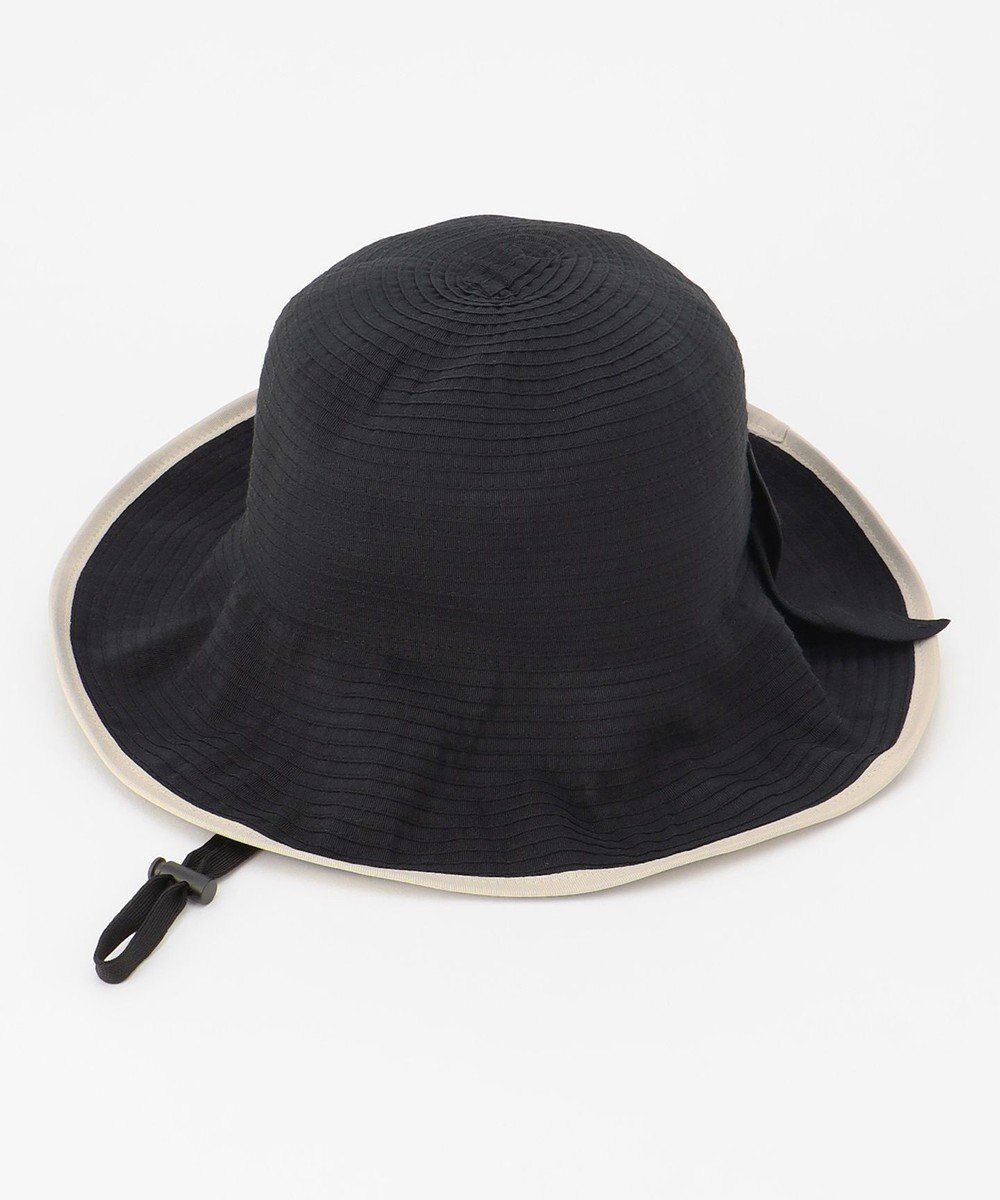 【エニィ スィス/any SiS】の【洗える】グログランリボン ハット インテリア・キッズ・メンズ・レディースファッション・服の通販 founy(ファニー) 　ファッション　Fashion　レディースファッション　Fashion for Women　キャップ&ハット　Hats & Caps　ウォッシャブル　Machine Washable　コンパクト　Compact, Small Size　吸水　Absorbent, Quick-Dry　帽子　Hat, Headwear　新作・新入荷　New Arrivals / New In　旅行　Travel　洗える　Machine Washable　ブラック|ID: prp329100004475729 ipo3291000000034295653