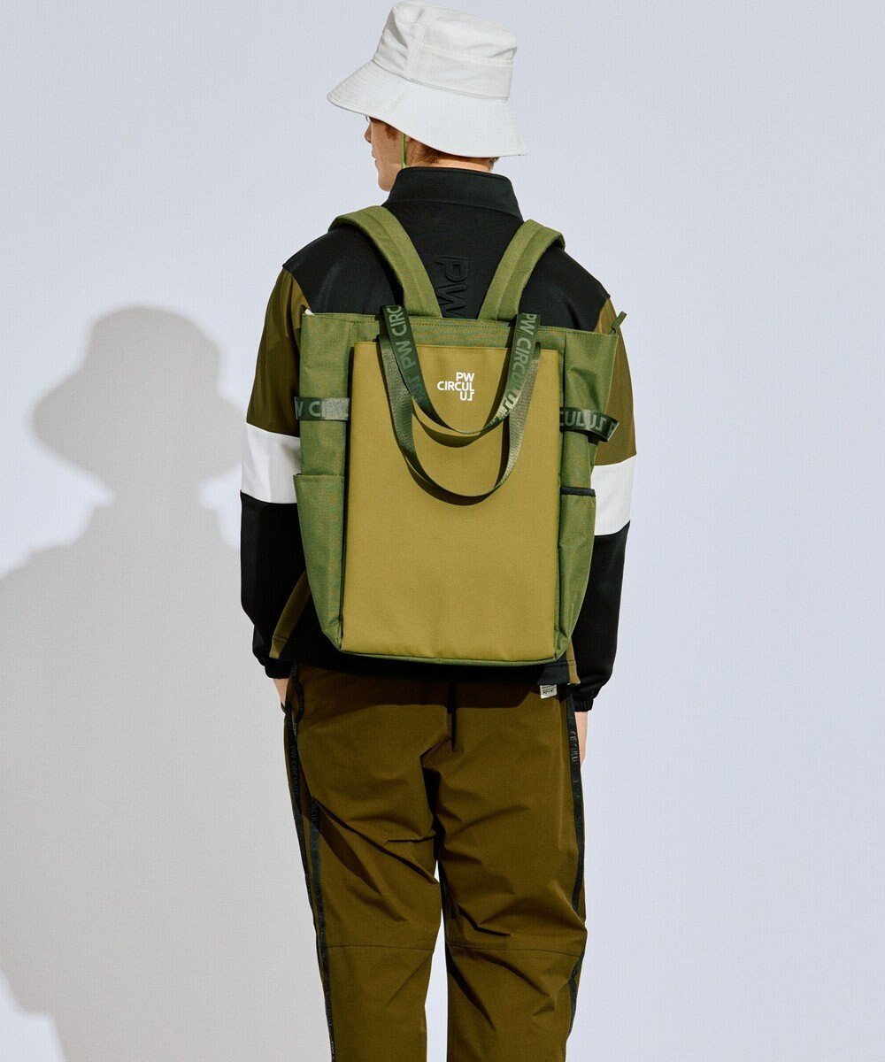 【ピーダブリュサーキュラス/PW CIRCULUS】の【UNISEX】NEW! 2WAYトートバッグ インテリア・キッズ・メンズ・レディースファッション・服の通販 founy(ファニー) 　ファッション　Fashion　レディースファッション　WOMEN　バッグ　Bag　ショルダー　Shoulder　ジャケット　Jacket　スタイリッシュ　Stylish　人気　Popularity　ポケット　Pocket　メッシュ　Mesh　ユニセックス　Unisex　リュック　Ruck Sack　2024年　2024　2024春夏・S/S　Ss,Spring/Summer,2024　旅行　Travel　ビジネス 仕事 通勤　Business　カーキ系|ID: prp329100004475741 ipo3291000000032265083