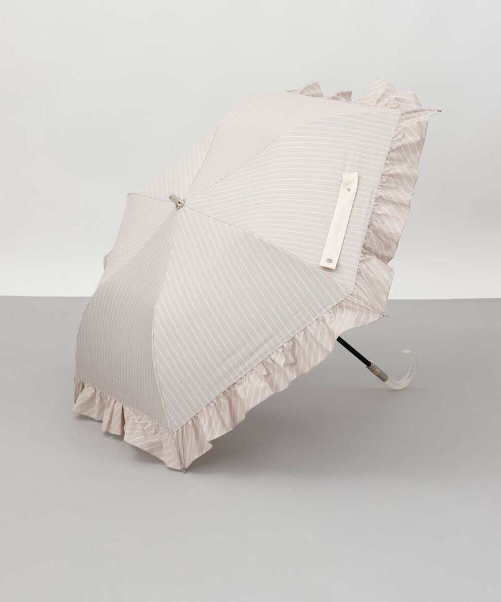 【アウロラ/AURORA】のJILL STUART(ジル スチュアート)ストライプフリル晴雨兼用パラソル(折りたたみ傘) インテリア・キッズ・メンズ・レディースファッション・服の通販 founy(ファニー) 　ファッション　Fashion　レディースファッション　Ladies' Fashion Online　傘 / レイングッズ　Umbrellas/Rainwear　アンティーク　Antique　コンパクト　Compact　シルバー　Silver　シンプル　Simple　ジュエリー　Jewelry　ストライプ　Stripe　スペシャル　Special　フラット　Flat　フリル　Frills　傘　Umbrella　再入荷　Restock/Back In Stock/Re Arrival　ベージュ|ID: prp329100004475788 ipo3291000000032505746