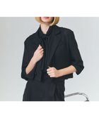 【グレース コンチネンタル/GRACE CONTINENTAL】のリネンライクシアージャケット ブラック|ID: prp329100004475800 ipo3291000000031834230