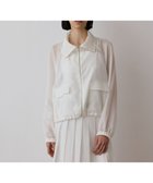 【グレース コンチネンタル/GRACE CONTINENTAL】のブライトメッシュブルゾン 人気、トレンドファッション・服の通販 founy(ファニー) ファッション Fashion レディースファッション Fashion for Women アウター Coat / Outerwear Collection レディースジャケット・軽アウター Jackets ブルゾンジャケット・スポーティアウター Blouson Jackets おすすめ Recommended / Our Picks エアリー Airy Texture シアー Sheer, See-Through ジャケット Jacket, Outerwear スタンド Stand Collar, Upright Stand フラップ Flap, Flap Pocket フロント Front, Front Design ブルゾン Blouson, Bomber Jacket ポケット Pocket, Pocket Detail メッシュ Mesh, Net Fabric 再入荷 Restock / Back in Stock 夏 Summer 春 Spring S/S・春夏 SS, Spring/Summer, Warm Season thumbnail ホワイト|ID: prp329100004475811 ipo3291000000032650382