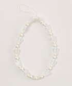 【ウィゴー/WEGO】のビーズストラップキーホルダーJ ホワイト|ID: prp329100004475876 ipo3291000000032265409