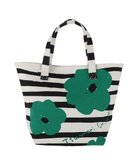 【ツモリチサト キャリー/tsumori chisato CARRY】のフラワーボーダー ハンドバッグ 手提げ 花柄 ボーダー 人気、トレンドファッション・服の通販 founy(ファニー) ファッション Fashion レディースファッション WOMEN コンパクト Compact トラベル Travel ハンドバッグ Handbag フラワー Flower ボーダー Border 夏 Summer 旅行 Travel thumbnail グリーン|ID: prp329100004476394 ipo3291000000031930217