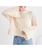 【アースミュージックアンドエコロジー/earth music&ecology】のスカシニットプルオーバー Ivory|ID: prp329100004476512 ipo3291000000031978571