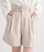 【アースミュージックアンドエコロジー/earth music&ecology】のウエストベルト付きショートパンツ Light Beige|ID: prp329100004476521 ipo3291000000031930219