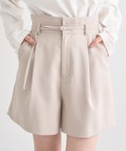 【アースミュージックアンドエコロジー/earth music&ecology】のウエストベルト付きショートパンツ Light Beige|ID: prp329100004476521 ipo3291000000033714531