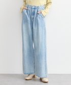 【アースミュージックアンドエコロジー/earth music&ecology】のタックホックデニムパンツ Light Indigo|ID: prp329100004476560 ipo3291000000031746284