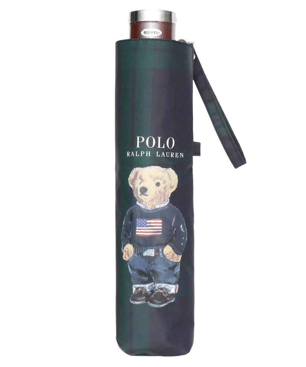 【ムーンバット/MOONBAT】の【軽量】POLO RALPH LAUREN 晴雨兼用日傘 折りたたみ傘 チェック/遮光 遮熱 UV 簡単開閉 インテリア・キッズ・メンズ・レディースファッション・服の通販 founy(ファニー) 　ファッション　Fashion　レディースファッション　Ladies' Fashion Online　傘 / レイングッズ　Umbrellas/Rainwear　アイビー　Ivy　チェック　Check　ニューヨーク　New York　傘　Umbrella　日傘　Parasol　軽量　Lightweight　ダークグリーン|ID: prp329100004477258 ipo3291000000032557062