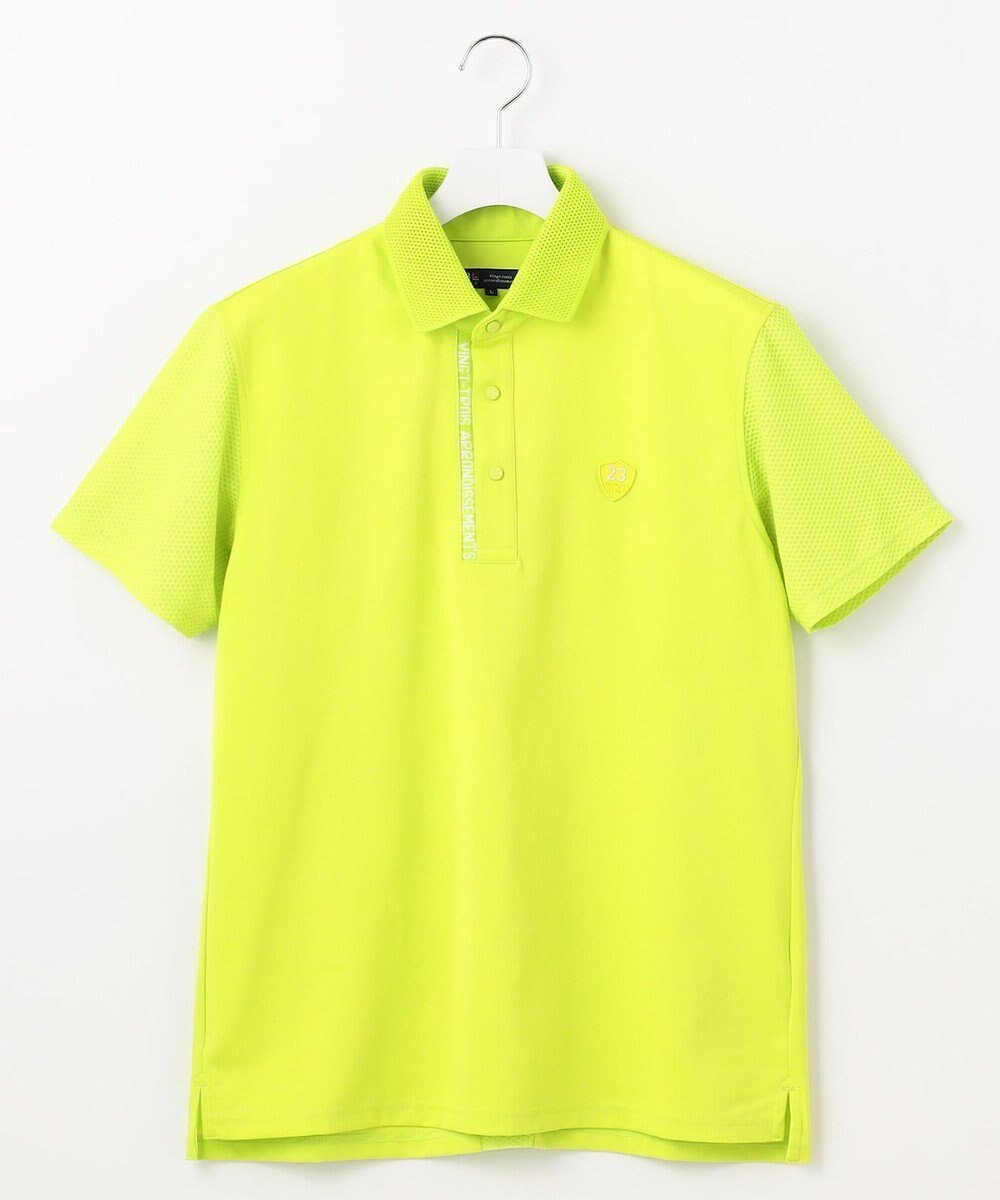 【23区 ゴルフ/23区GOLF / MEN】の【MEN】【吸水速乾/UVケア】ストレッチ性抜群のハニカムメッシュコンビポロシャツ メッシュ素材で快適 インテリア・キッズ・メンズ・レディースファッション・服の通販 founy(ファニー) 　ファッション　Fashion　メンズファッション　MEN　トップス・カットソー　Tops/Tshirt/Men　シャツ　Shirts　ポロシャツ　Polo Shirts　春　Spring　コンパクト　Compact　吸水　Water Absorption　スタイリッシュ　Stylish　ストレッチ　Stretch　スリム　Slim　なめらか　Smooth　パターン　Pattern　ポロシャツ　Polo Shirt　メッシュ　Mesh　S/S・春夏　Ss・Spring/Summer　夏　Summer　エレガント 上品　Elegant　ゴルフ　Golf　黄緑系|ID: prp329100004477293 ipo3291000000031730162