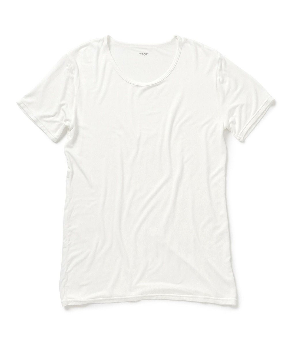 【23区 ゴルフ/23区GOLF / MEN】の【MEN】TTON なめらかレーヨン半袖Tシャツ インテリア・キッズ・メンズ・レディースファッション・服の通販 founy(ファニー) 　ファッション　Fashion　メンズファッション　MEN　アンダー　Under　インナー　Inner　キャミソール　Camisole　吸水　Water Absorption　抗菌　Antibacterial　ショーツ　Shorts　シルク　Silk　ストレッチ　Stretch　スポーツ　Sports　なめらか　Smooth　フィット　Fit　ポロシャツ　Polo Shirt　半袖　Short Sleeve　レギンス　Leggings　ゴルフ　Golf　ビジネス 仕事 通勤　Business　ホワイト系|ID: prp329100004477297 ipo3291000000031941455