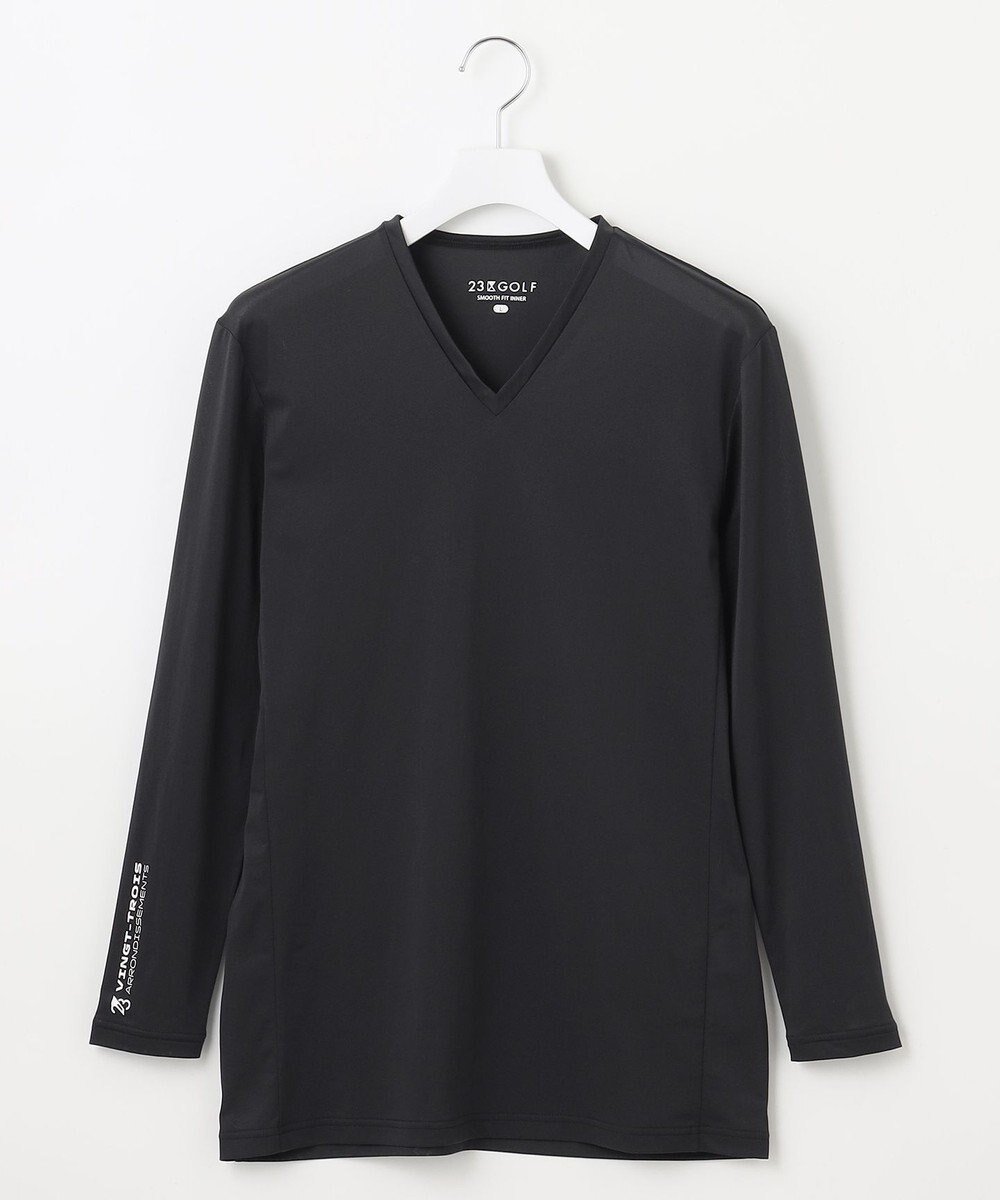 【23区 ゴルフ/23区GOLF / MEN】の【MEN】30dインナー Vネックカットソー インテリア・キッズ・メンズ・レディースファッション・服の通販 founy(ファニー) ファッション Fashion メンズファッション Fashion for Men トップス・カットソー Cut & Sew Tops ゴルフ Golf アンダー Underwear Essentials インナー Innerwear スポーティ Sporty, Casual Athletic ポロシャツ Polo Shirt, Collared Tee 吸水 Absorbent, Quick-Dry 定番 Standard, Basic Item ブラック系|ID: prp329100004477306 ipo3291000000033654339