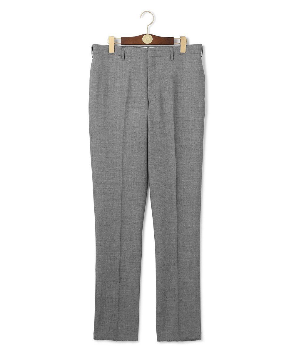 【ジェイ プレス/J.PRESS / MEN】の【Peppin Merino Comfort】【ウォッシャブル可 / 折り目加工】バーズアイ スラックス / ノータック インテリア・キッズ・メンズ・レディースファッション・服の通販 founy(ファニー) 　ファッション　Fashion　メンズファッション　MEN　ボトムス　Bottoms/Men　ウォッシャブル　Washable　春　Spring　ストレッチ　Stretch　スマート　Smart　スラックス　Slacks　テーパード　Tapered　ドレス　Dress　フォーマル　Formal　S/S・春夏　Ss・Spring/Summer　再入荷　Restock/Back In Stock/Re Arrival　夏　Summer　ビジネス 仕事 通勤　Business　ライトグレー系|ID: prp329100004477311 ipo3291000000031988005