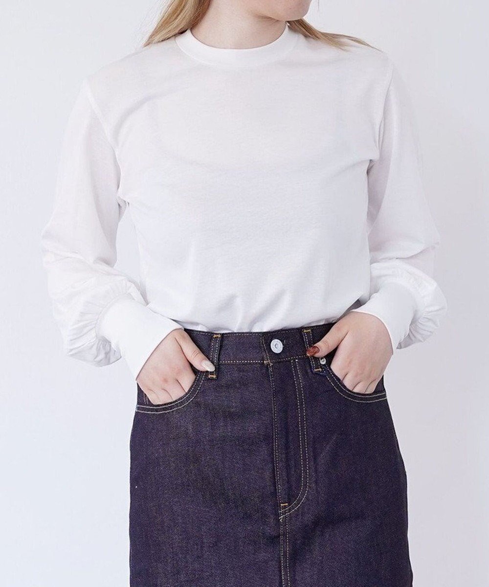【シトム/SITOM】のパフスリーブ長袖Tシャツ 人気、トレンドファッション・服の通販 founy(ファニー) 　ファッション　Fashion　レディースファッション　Fashion for Women　トップス・カットソー　Cut & Sew Tops　シャツ・ブラウス・オフィスカジュアル　Elegant Blouses & Button-Ups　ロングTシャツ・Tシャツ　Longline T-Shirts & Tees　カットソー・ベーシックTシャツ　Cut-and-Sewn Tops / Stretch Tees & Basics　カットソー　Cut and Sewn Top　スリーブ　Sleeve, Long Sleeve / Short Sleeve　長袖　Long Sleeve, Full Sleeve　パターン　Pattern, Design Print　A/W・秋冬　Autumn/Winter　S/S・春夏　SS, Spring/Summer, Warm Season　夏　Summer　ビジネス 仕事 通勤　Business / Work / Commuting　 other-1|ID: prp329100004477381 ipo3291000000033676003