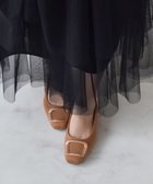 【ブリジット バーキン/Bridget Birkin】の【Bridget Birkin】スクエアバックルフラットシューズ ブラウンスウェード|ID: prp329100004477689 ipo3291000000032746827