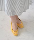 【ブリジット バーキン/Bridget Birkin】の【Bridget Birkin】スクエアバックルフラットシューズ イエロースウェード|ID: prp329100004477689 ipo3291000000032746835