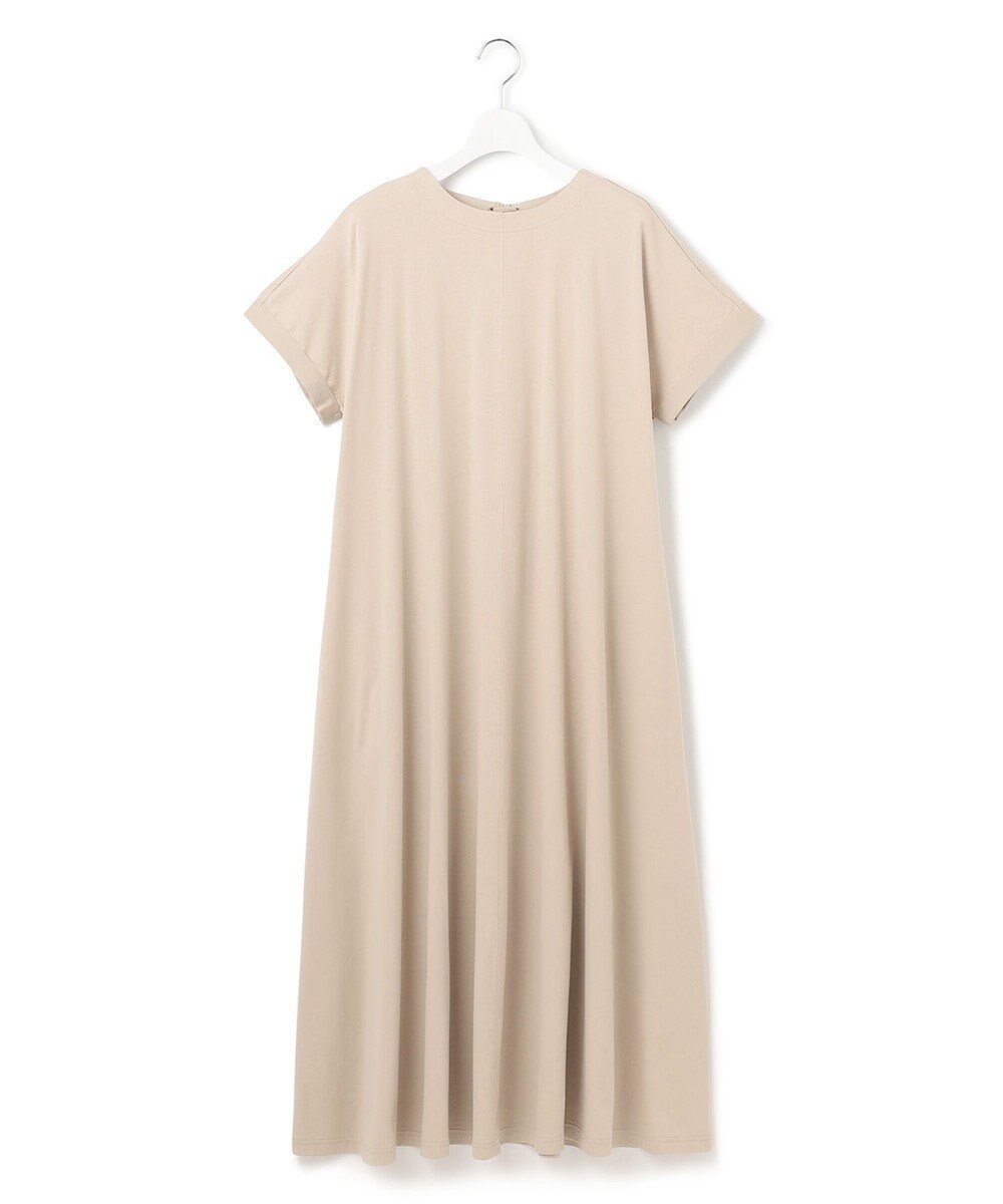 【ジェイプレスヨークストリート/J.PRESS YORK STREET】の【WOMEN】【SMOOTH JERSEY】ファブリックスリーブ ワンピース インテリア・キッズ・メンズ・レディースファッション・服の通販 founy(ファニー) 　ファッション　Fashion　レディースファッション　WOMEN　ワンピース　Dress　おすすめ　Recommend　サマー　Summer　サンダル　Sandals　スニーカー　Sneakers　スリーブ　Sleeve　ドレス　Dress　フレンチ　French　夏　Summer　春　Spring　S/S・春夏　Ss・Spring/Summer　楽ちん　Easy　ベージュ系|ID: prp329100004477798 ipo3291000000031566706