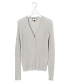 【ジェイプレスヨークストリート/J.PRESS YORK STREET】の【WOMEN】シアワイド リブカーディガン 人気、トレンドファッション・服の通販 founy(ファニー) ファッション Fashion レディースファッション Fashion for Women トップス・カットソー Cut & Sew Tops カーディガン・羽織り Layered Style Cardigans カーディガン Cardigan, Knitwear ショート Short, Short Length プリント Print, Printed Pattern ワイドリブ Wide Rib, Wide Ribbed Knit A/W・秋冬 Autumn/Winter thumbnail ライトグレー系|ID: prp329100004477874 ipo3291000000033670945