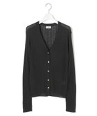 【ジェイプレスヨークストリート/J.PRESS YORK STREET】の【WOMEN】シアワイド リブカーディガン 人気、トレンドファッション・服の通販 founy(ファニー) ファッション Fashion レディースファッション Fashion for Women トップス・カットソー Cut & Sew Tops カーディガン・羽織り Layered Style Cardigans カーディガン Cardigan, Knitwear ショート Short, Short Length プリント Print, Printed Pattern ワイドリブ Wide Rib, Wide Ribbed Knit A/W・秋冬 Autumn/Winter thumbnail ブラック系|ID: prp329100004477874 ipo3291000000033670948