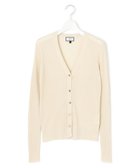 【ジェイプレスヨークストリート/J.PRESS YORK STREET】の【WOMEN】シアワイド リブカーディガン 人気、トレンドファッション・服の通販 founy(ファニー) ファッション Fashion レディースファッション Fashion for Women トップス・カットソー Cut & Sew Tops カーディガン・羽織り Layered Style Cardigans カーディガン Cardigan, Knitwear ショート Short, Short Length プリント Print, Printed Pattern ワイドリブ Wide Rib, Wide Ribbed Knit A/W・秋冬 Autumn/Winter thumbnail ベージュ系|ID: prp329100004477874 ipo3291000000033670950