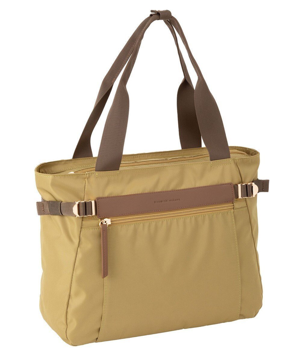 【エースバッグズアンドラゲッジ/ACE BAGS & LUGGAGE】のhiromichi nakano エリン トートバッグ A4サイズ 17563 ヒロミチナカノ インテリア・キッズ・メンズ・レディースファッション・服の通販 founy(ファニー) 　ファッション　Fashion　レディースファッション　Ladies' Fashion Online　バッグ　Bag　シンプル　Simple　スタイリッシュ　Stylish　セットアップ　Set Up　トラベル　Travel　フェイクレザー　Faux Leather　フロント　Front　ポケット　Pocket　エレガント 上品　Elegant　グリーン|ID: prp329100004477930 ipo3291000000032665969
