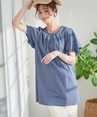 【ティアクラッセ/Tiaclasse】の【UVケア・接触冷感】“あまラク” シフォンフレアスリーブカットソーチュニック ブルー|ID: prp329100004477956 ipo3291000000031936246