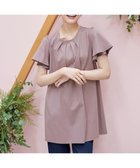 【ティアクラッセ/Tiaclasse】の【UVケア・接触冷感】“あまラク” シフォンフレアスリーブカットソーチュニック ピンクモカ|ID: prp329100004477956 ipo3291000000031936249