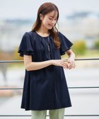【ティアクラッセ/Tiaclasse】の【UVケア・接触冷感】“あまラク” シフォンフレアスリーブカットソーチュニック ネイビー|ID: prp329100004477956 ipo3291000000031936251
