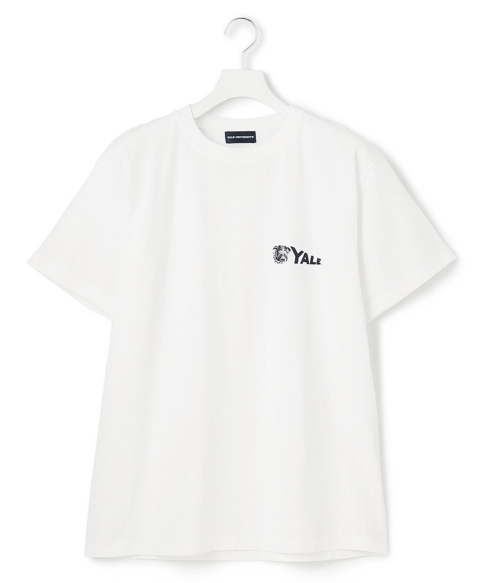 【ジェイプレスヨークストリート/J.PRESS YORK STREET】の【UNISEX】YALEペナント Tシャツ インテリア・キッズ・メンズ・レディースファッション・服の通販 founy(ファニー) 　ファッション　Fashion　レディースファッション　WOMEN　トップス・カットソー　Tops/Tshirt　シャツ/ブラウス　Shirts/Blouses　ロング / Tシャツ　T-Shirts　カットソー　Cut and Sewn　ユニセックス　Unisex　おすすめ　Recommend　アメリカン　American　インナー　Inner　カットソー　Cut And Sew　コラボ　Collaboration　人気　Popularity　夏　Summer　春　Spring　S/S・春夏　Ss・Spring/Summer　ホワイト系|ID: prp329100004477963 ipo3291000000031851105