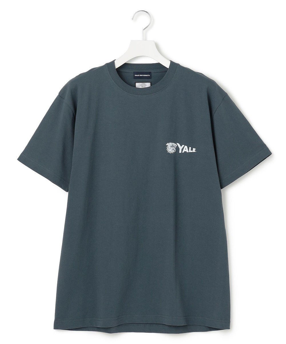 【ジェイプレスヨークストリート/J.PRESS YORK STREET】の【UNISEX】YALEペナント Tシャツ インテリア・キッズ・メンズ・レディースファッション・服の通販 founy(ファニー) 　ファッション　Fashion　レディースファッション　WOMEN　トップス・カットソー　Tops/Tshirt　シャツ/ブラウス　Shirts/Blouses　ロング / Tシャツ　T-Shirts　カットソー　Cut and Sewn　ユニセックス　Unisex　おすすめ　Recommend　アメリカン　American　インナー　Inner　カットソー　Cut And Sew　コラボ　Collaboration　人気　Popularity　夏　Summer　春　Spring　S/S・春夏　Ss・Spring/Summer　ダルブルー系|ID: prp329100004477963 ipo3291000000031851107