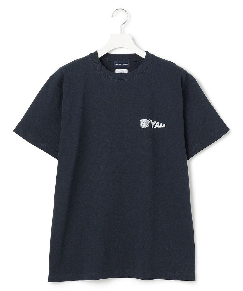 【ジェイプレスヨークストリート/J.PRESS YORK STREET】の【UNISEX】YALEペナント Tシャツ インテリア・キッズ・メンズ・レディースファッション・服の通販 founy(ファニー) 　ファッション　Fashion　レディースファッション　WOMEN　トップス・カットソー　Tops/Tshirt　シャツ/ブラウス　Shirts/Blouses　ロング / Tシャツ　T-Shirts　カットソー　Cut and Sewn　ユニセックス　Unisex　おすすめ　Recommend　アメリカン　American　インナー　Inner　カットソー　Cut And Sew　コラボ　Collaboration　人気　Popularity　夏　Summer　春　Spring　S/S・春夏　Ss・Spring/Summer　ネイビー系|ID: prp329100004477963 ipo3291000000031851108