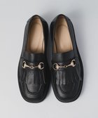 【ボントレ/BONTRE】の【PRECIEUX JOUET/プレシュウジュエ】トラックソールキルトビットローファー ブラック|ID: prp329100004478194 ipo3291000000031687532