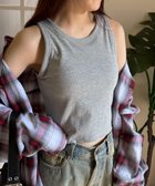 【ウィゴー/WEGO】の【カップ付きインナー/SMサイズ展開】なちゅ盛れカップインアメスリタンク 杢グレー|ID: prp329100004478225 ipo3291000000031984282