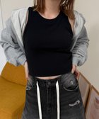 【ウィゴー/WEGO】の【カップ付きインナー/SMサイズ展開】なちゅ盛れカップインアメスリタンク ブラック|ID: prp329100004478225 ipo3291000000031984284