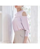 【フェルゥ/Feroux】の【洗える】カットオフショルダー ニット ライラック系|ID: prp329100004478267 ipo3291000000031850830