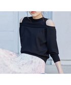 【フェルゥ/Feroux】の【洗える】カットオフショルダー ニット ブラック系|ID: prp329100004478267 ipo3291000000031850832