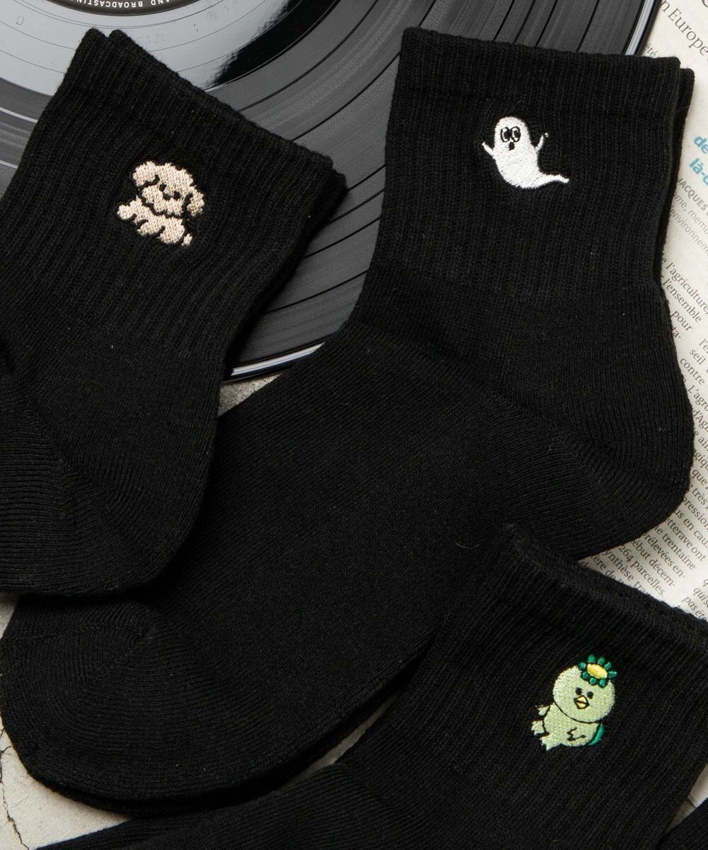 【ウィゴー/WEGO】のアンクルパイルユニークソックス インテリア・キッズ・メンズ・レディースファッション・服の通販 founy(ファニー) 　ファッション　Fashion　レディースファッション　WOMEN　ソックス　Socks　レッグウェア　Legwear　おすすめ　Recommend　アンクル　Uncle　サンダル　Sandals　シンプル　Simple　スニーカー　Sneakers　スマホ　Smartphone　ソックス　Socks　ワンポイント　One Point　夏　Summer　柄2|ID: prp329100004478298 ipo3291000000031979297