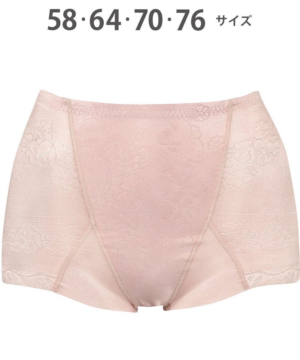 【ウィング/Wing】のガードル 【キュッとアップパンツ】 ヒップをまるくメリハリあるラインに ラクにおなか押さえ ショート丈 KQ0545 ウイング/ワコール インテリア・キッズ・メンズ・レディースファッション・服の通販 founy(ファニー) 　ファッション　Fashion　レディースファッション　Fashion for Women　パンツ　Pants & Trousers　下着・ランジェリー　Lingerie & Intimates　アンダーウェア・ベースインナー・肌着　Underwear / Base Layer / Undergarments　なめらか　Smooth, Silky Texture　アンダー　Underwear Essentials　ショート　Short, Short Length　メッシュ　Mesh, Net Fabric　再入荷　Restock / Back in Stock　ピーチ|ID: prp329100004478972 ipo3291000000032456950