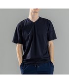 【ジョゼフ オム/JOSEPH HOMME / MEN】の新素材【接触冷感/UVカット】ハイゲージベアスムース VネックTシャツ ネイビー系|ID: prp329100004478993 ipo3291000000031961789
