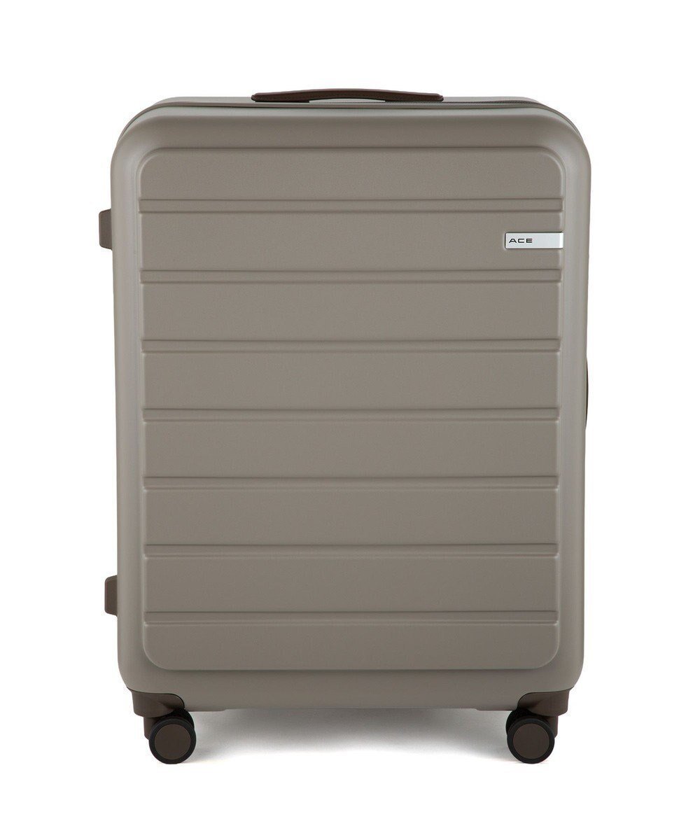 【エースバッグズアンドラゲッジ/ACE BAGS & LUGGAGE】のACE フレットボード スーツケース L 100L 05434 エース インテリア・キッズ・メンズ・レディースファッション・服の通販 founy(ファニー) 　ファッション　Fashion　レディースファッション　Fashion for Women　スーツ　Business Suits & Workwear　トラベル　Travel, Travel Gear　フェイクレザー　Faux Leather, PU Leather　フォルム　Silhouette, Form　ポケット　Pocket, Pocket Detail　おすすめ　Recommended / Our Picks　旅行　Travel　スーツケース キャリーケース　Suitcase / Carry Case　トープ|ID: prp329100004479044 ipo3291000000033429301