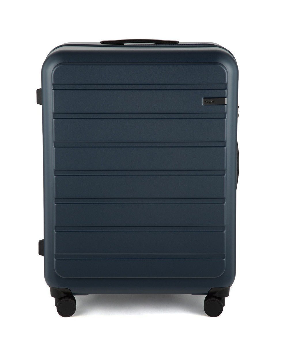 【エースバッグズアンドラゲッジ/ACE BAGS & LUGGAGE】のACE フレットボード スーツケース L 100L 05434 エース インテリア・キッズ・メンズ・レディースファッション・服の通販 founy(ファニー) ファッション Fashion レディースファッション Fashion for Women スーツ Business Suits & Workwear トラベル Travel, Travel Gear フェイクレザー Faux Leather, PU Leather フォルム Silhouette, Form ポケット Pocket, Pocket Detail おすすめ Recommended / Our Picks 旅行 Travel スーツケース キャリーケース Suitcase / Carry Case ネイビー|ID: prp329100004479044 ipo3291000000034198974