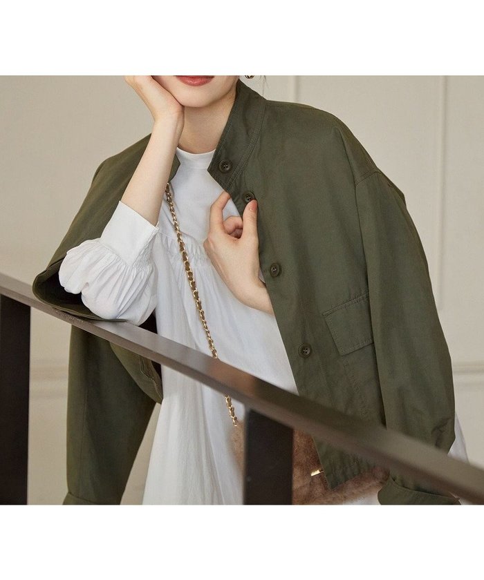 【23区/NIJYUSANKU】の【SLOW/一部店舗限定】ウォッシュドピーチタフタ ブルゾン インテリア・キッズ・メンズ・レディースファッション・服の通販 founy(ファニー) https://founy.com/ ファッション Fashion レディースファッション WOMEN アウター Coat Outerwear ジャケット Jackets ブルゾン Blouson/Jackets ジャケット Jacket タフタ Taffeta トレンド Trend バランス Balance フレア Flare ブルゾン Blouson ボトム Bottom ポケット Pocket ミリタリー Military ワイド Wide A/W・秋冬 Aw・Autumn/Winter・Fw・Fall-Winter おすすめ Recommend 2024年 2024 2024-2025秋冬・A/W Aw/Autumn/Winter/Fw/Fall/2024-2025 |ID: prp329100004479336 ipo3291000000031975646